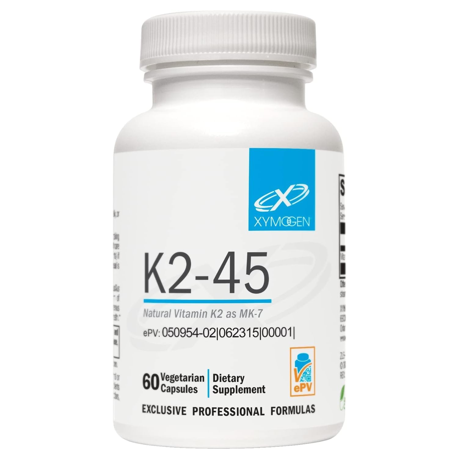 Amazon.com: XYMOGEN K2-45 - Bone & Cardiovascular Support - 45 mcg